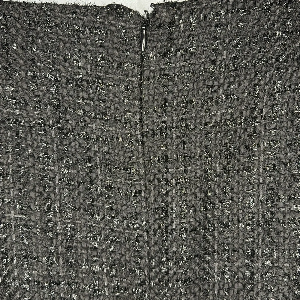 CeCe‎ Skirt Black Sparkle Check Mini in Size 10  NWT